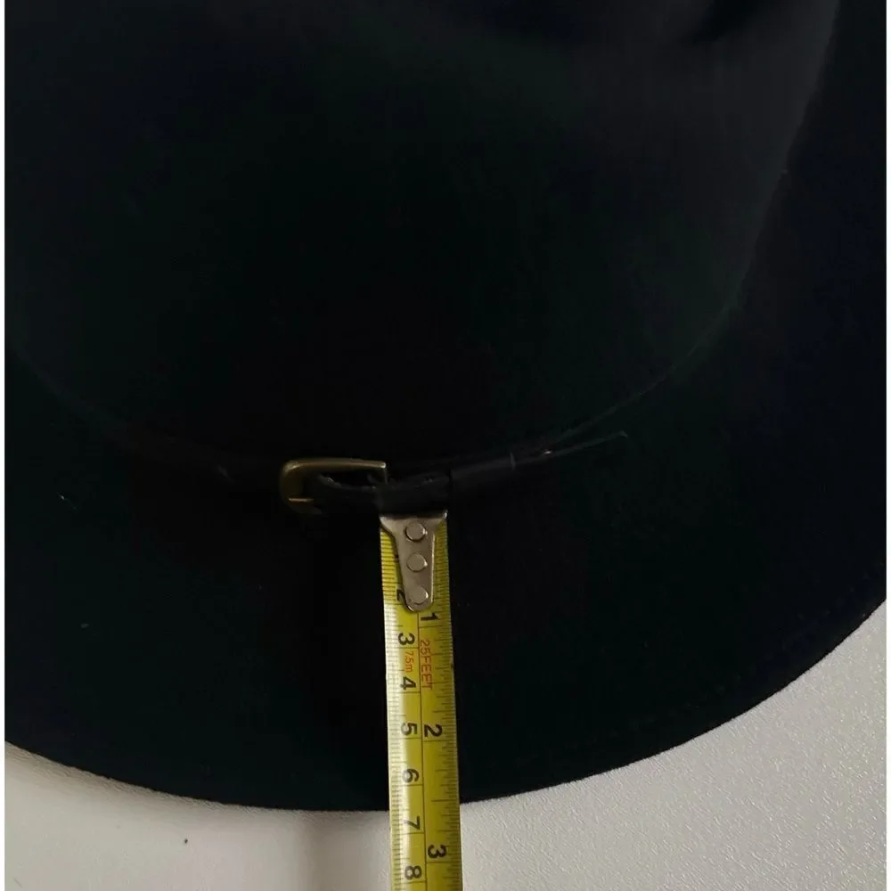 BE BOLD Unisex Mebourne Wool Fedora Hat Size M in Black ~ Excellent